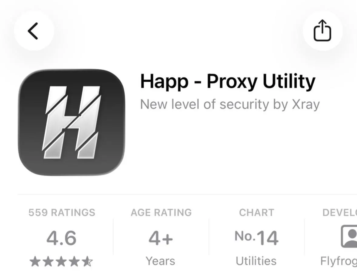 В российском сегменте App Store исчезла утилита для обхода блокировок Happ — Proxy Utility Plus: при попытке открыть ссылку пользователи видят сообщение о недоступности в данном регионе. Apple объясняет удаления необходимостью соблюдения местного законодательства.