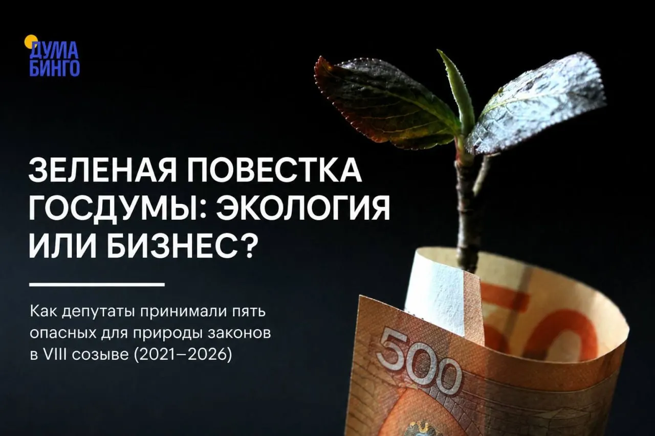 Анализ инициатив последних лет показывает, как принятые законы и поправки сокращают независимый экологический контроль и облегчают хозяйственное использование особо охраняемых территорий.